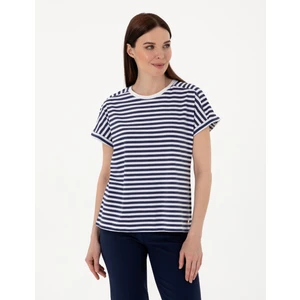 Pierre Cardin Kadın Beyaz Comfort Fit Tişört 50305758-VR013