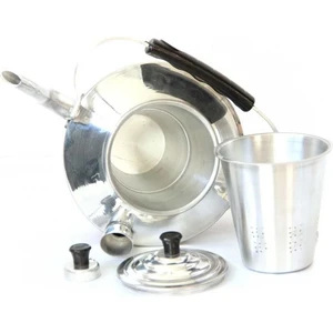 Çift Taraflı Alüminyum Çaydanlık N°22 Süzgeçli Demlik