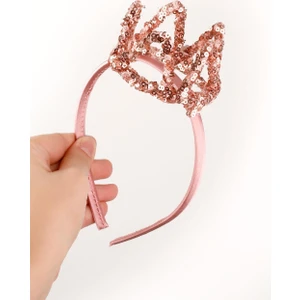 Le Mabelle Rose Pullu Minik Kraliçe Kız Çocuk Taç