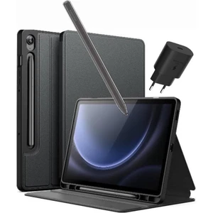 Galaxy Tab S9 Fe Plus Wifi 12 GB Ram 256 GB Tablet Gri Kalem Kılıf Şarj Başlık  -Gri