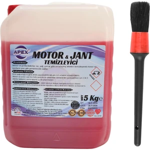 Oto Motor Ve Jant Temizleyici 5kg, Jant Parlatıcı Ve Araç Motor Temizleme Tek Formülde Fırça Hediye