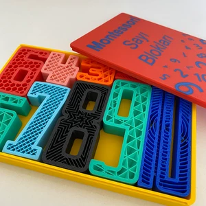 3D Baskı Eğitici Sayı Blokları, Matematik Oyun Sayıları Seti, Toplama Öğreten Sayılar