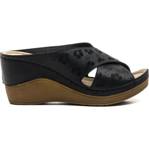 Carlaverde Yüksek Taban Ortopedik Kadın Terlik Topuk Yüksekliği 7 cm 170610