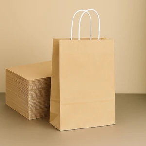 Kraft Çanta Naturel Küçük Boy 18x24cm 25li