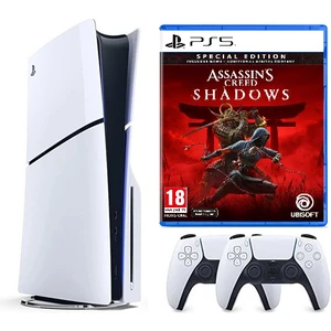 Playstation 5 Slim Cdli  + 2.kol Dualsense + Assasin's Creed Shadows ( Ithalatçı Garantili)