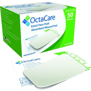 Yüksek Emici Yara Pedi (%800 Emici)  Hipoalerjenik (Tekli Steril Pakettedir) 7,5cm x 10 cm  10 Adet