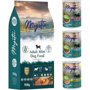 Mini Kuzu Etli Küçük Irk Köpek Maması 15 kg + 3 Adet Konserve