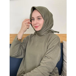 Ceviz Yeşili Siyane Scarf Kristal Eşarp