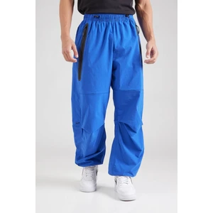 Tech Woven Oversized Pants Flat Pewter Paraşüt Kumaş Erkek Oversize Bol Kesim Eşofman Altı Sax Mavi