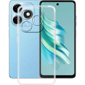 Caseworld Tecno Spark 20 ile Uyumlu Kapak Kamera Korumalı Süper Silikon Şeffaf Kılıf