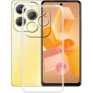 Caseworld Infinix Hot 40 ile Uyumlu Kapak Kamera Korumalı Süper Silikon Şeffaf Kılıf