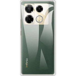 Caseworld Infinix Note 40 Pro 4g ile Uyumlu Kapak Kamera Korumalı Süper Silikon Şeffaf Kılıf