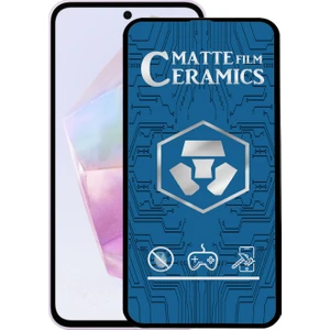Case World  Samsung Galaxy A35 Tam Kaplayan Mat Seramik Nano Esnek Ekran Koruyucu Cam