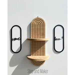 Home And Love ve Duvar Rafı Seti