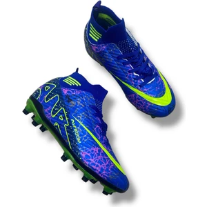 Çoraplı Krampon Mavi Sarı Desenli