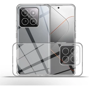Caseart Xiaomi Mi 14 Pro ile Uyumlu Kapak Kamera Korumalı Süper Silikon Şeffaf Kılıf