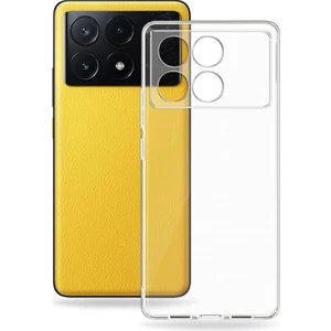 Xiaomi Poco X6 Pro ile Uyumlu Kapak Kamera Korumalı Süper Silikon Şeffaf Kılıf