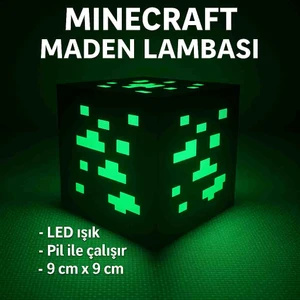 Minecraft Maden Gece Lambası - Geceyi Bloklarla Aydınlat