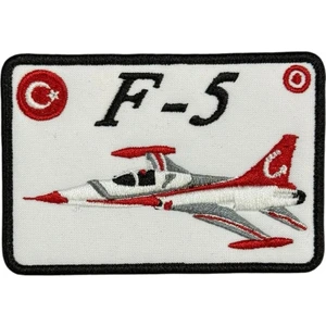 Ex Patch F 5 Savaş Uçağı Nakış Peç Patch - 10x7 Cm