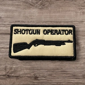 Tan Rengi Shotgun Operator Patch Arma - 8x4 cm