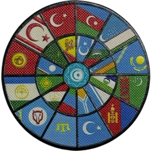 Ex Patch Türki Cumhuriyetler Bayrağı Peç Patch - 8 Cm