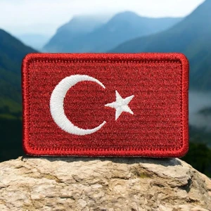 Türk Bayrağı Patch Arma - 8x5 cm