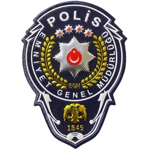 Egm Polis Göğüs Arması Patch Peç Tpu - 7X10 cm