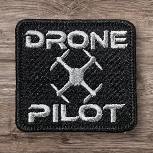 Drone Logolu Pilot Patch Peç Arma - 6x5.5 cm