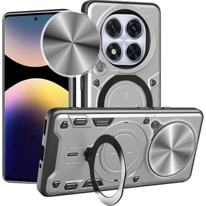 MMP Shop Xiaomi Redmi Mi 14T Uyumlu Kamera Koruma 360 Dönebilen Magsafe Halka Stand Özellikli Tank Kılıf
