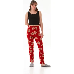 Ayıcık Desenli Beli Lastikli Pijama Altı