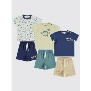 Civil Baby  Erkek Bebek Takım 3'lü Set 6-18 Ay Lacivert