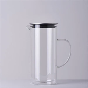 Basic Cam-Metal Kapaklı 1300 ml Sürahi