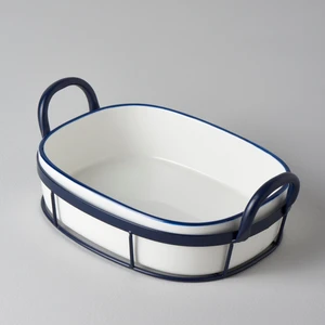 Arlina Porselen-Metal 30x19x9,6 cm Sunum Tabağı