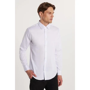 Slım Fıt  Koton Saten Premium Erkek Gömlek