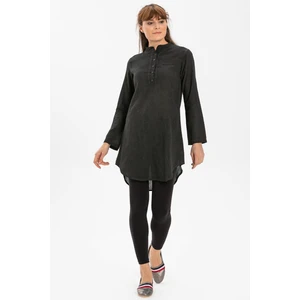 Akasya Şile Bezi Yazlık Tunik Füme Fm