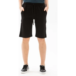 Eliş Şile Bezi  Cepli Kadın Şort Siyah