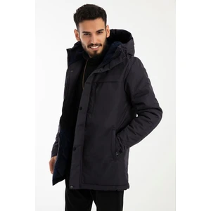 Spor Erkek Polarlı Su ve Rüzgar Geçirmez Kapüşonlu Mont & Kaban & Parka