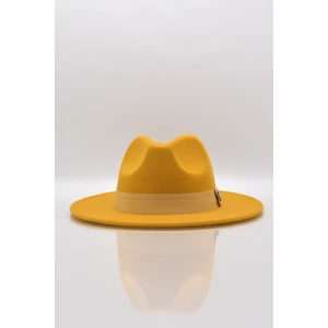 Kadın Sarı Fedora Şapka