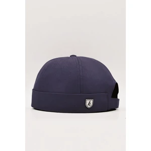 Lacivert Hiphop Docker Şapka %100 Pamuk Katlamalı Cap