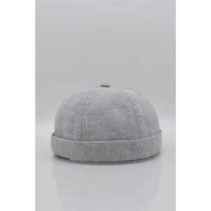 Kadın Hipster Katlamalı Cap Gri Docker Şapka