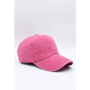 Eskitme Kumaş Pamuklu Pembe Kadın Şapka Kep