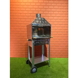 MANGAL50X35 Krom Davlumbazlı Mangal