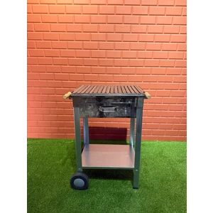 50X35 Krom Tekerlekli Mangal M Boy