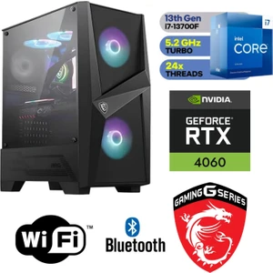 Gaming Pc Ddr5 – Rtx 4060 8gb – Intel I7 13700F – 16 GB Ddr5 Ram – 1 Tb M.2 SSD – Sıvı Sogutmalı -  Windows 11 Pro Masaüstü Bilgisayar
