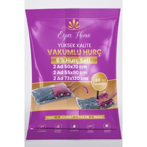 6'lı Vakumlu Poşet Seti (Vakumlu Hurç)