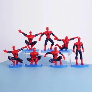 Spiderman Örümcek Adam Aksiyon Karakter Stantlı 7’li Figür Koleksiyon & Oyuncak Seti Pasta Süsü 10CM