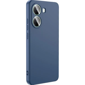 Poco X7 Pro Kılıf Lansman Içi Kadife Silikon Lacivert + Ekran Koruyucu