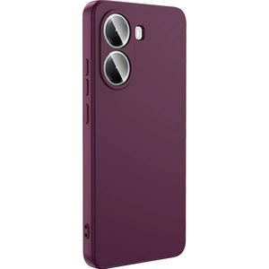 Poco X7 Pro Kılıf Lansman Içi Kadife Silikon Mürdüm + Ekran Koruyucu