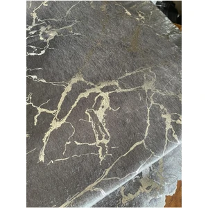 Koltuk Çekyat Örtüsü Yeni Moda Gümüş Varaklı Dekoratif Gri Zemin Süngerli Koltuk Örtüsü