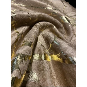 Koltuk Çekyat Örtüsü Yeni Moda Altın Varaklı Dekoratif Sütlükahve Zemin Süngerli Koltuk Örtüsü 1ADET